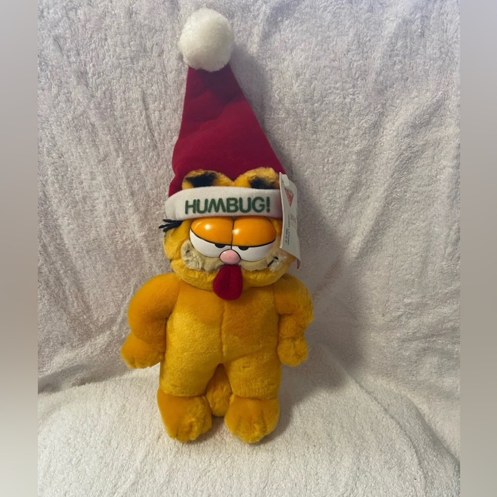 Vintage Plush Christmas Garfield the Cat